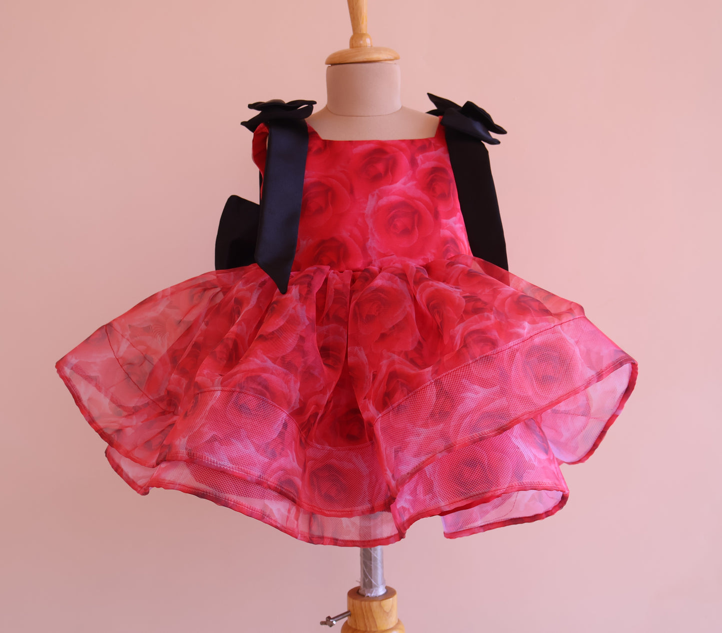 GET FLAT 50% OFF ON "Red Printed Tissue Dress"