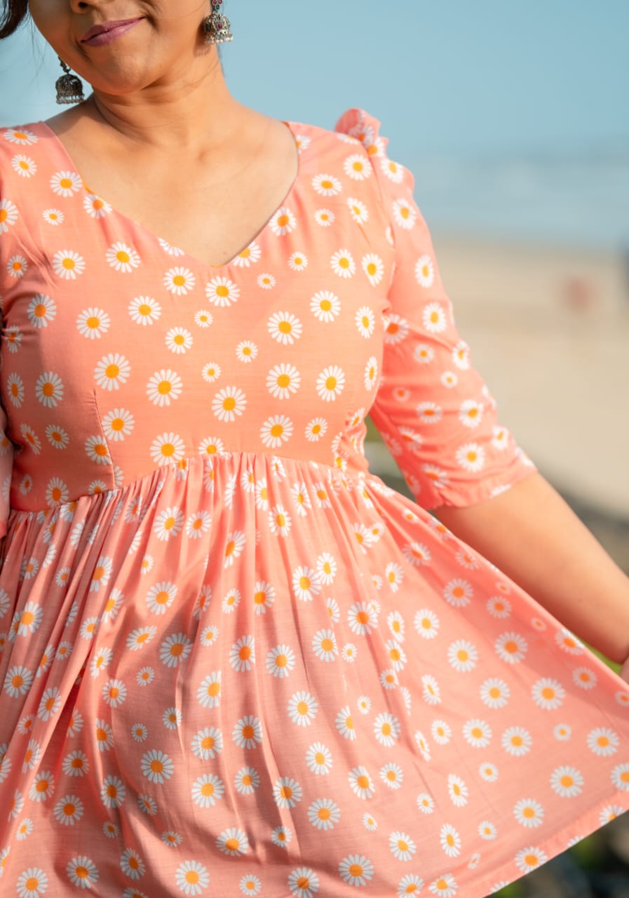 Daisy Bloom Short Kurtis