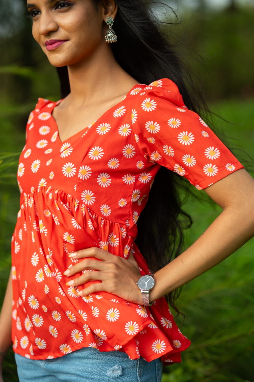 Daisy Bloom Short Kurtis
