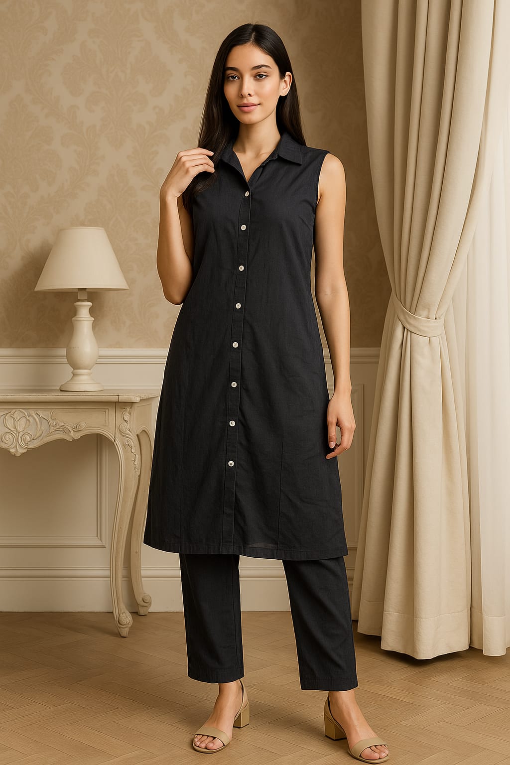 Button Co-ord Set