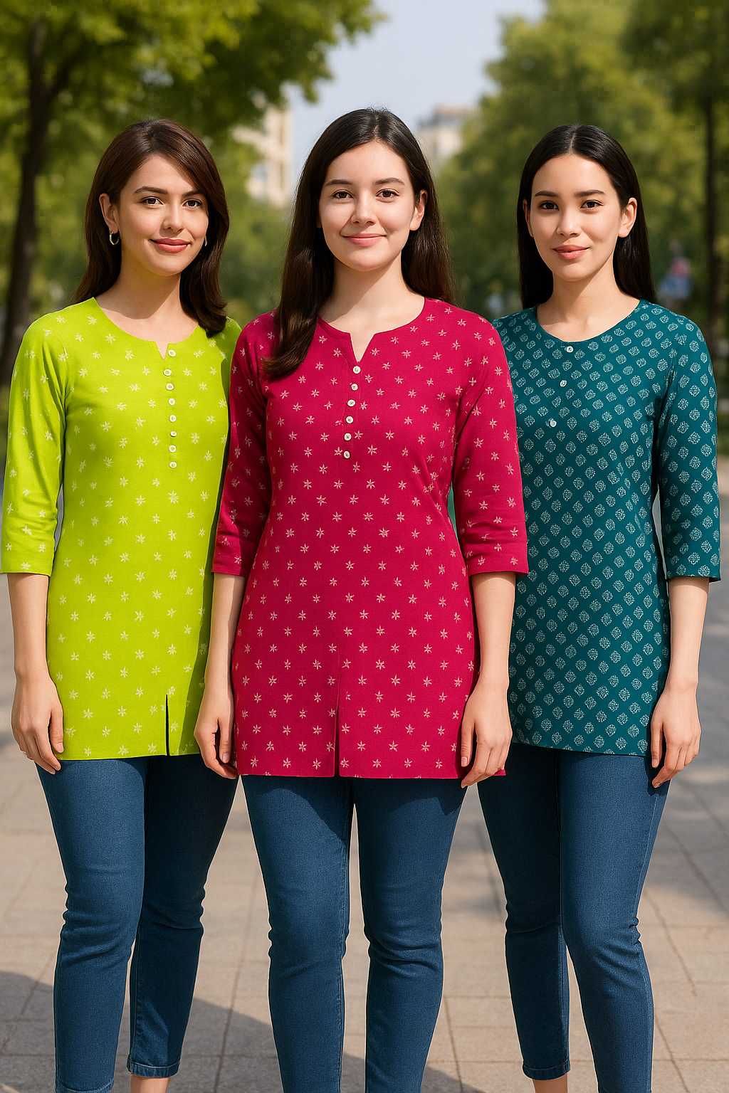 3 Short Kurtis