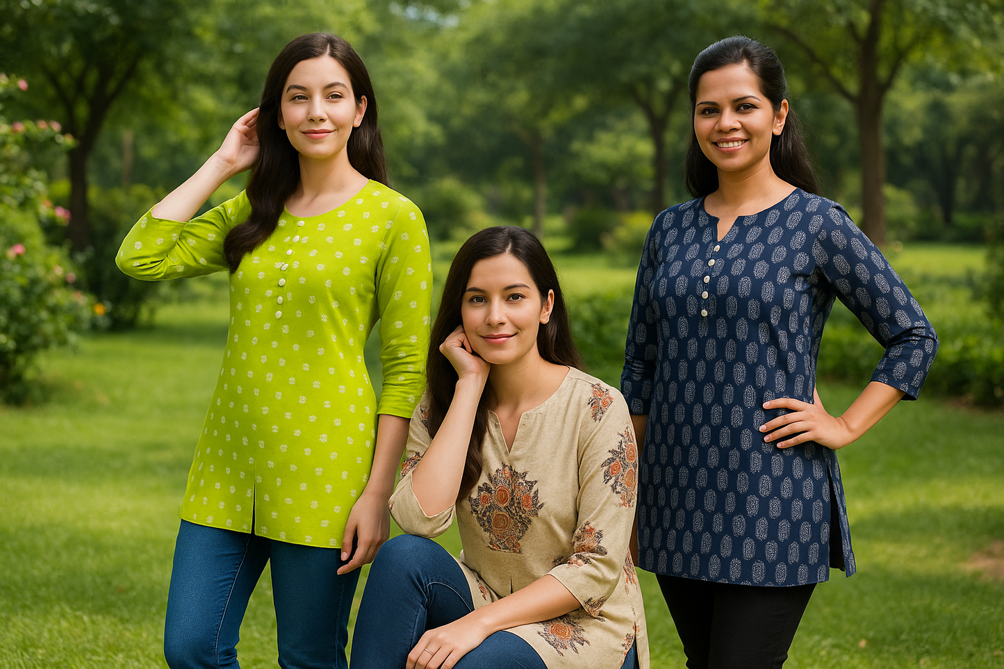 3 Short Kurtis