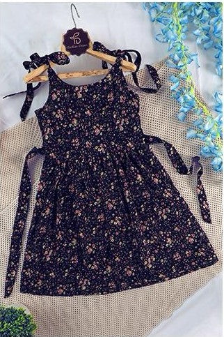 GET FLAT 50% OFF ON "Floral Shoulder-Tie Dress"