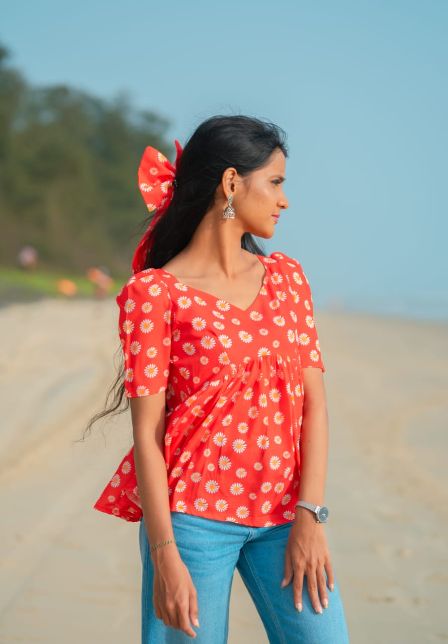 Daisy Bloom Short Kurtis