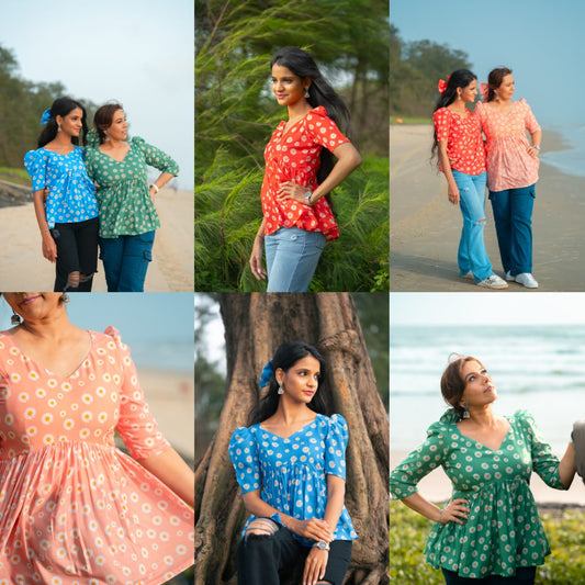Daisy Bloom Short Kurtis